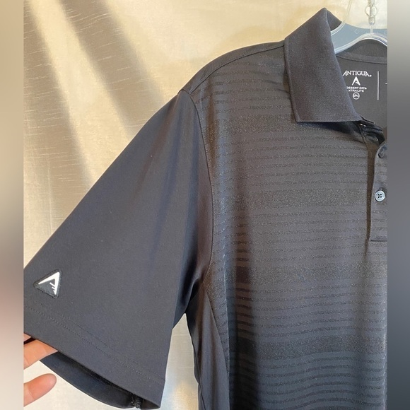 NWOT Antigua Compass Polo  Shirt Black Mens LG - Picture 5 of 12